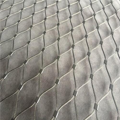 AISI 316 Flexible Stainless Steel Wire Rope X-Tend Mesh For Safety