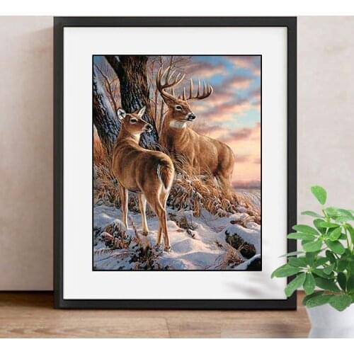 5D DIY Diamond Painting Deer Diamond Mosaic Animal Diamond Embroidery Full Square Picture Of Rhinestone Handmade Gift