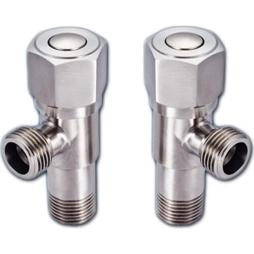 Free shipping Hot selling SUS304 stainless steel angle valve with bathroom angle valve and kitchen sink angle valve