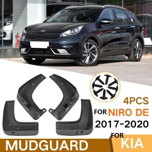 4 PCS Mudflap For KIA NIRO DE 2017-2020 Front Rear Car Fender Mud Flaps Guard Splash Flap Mudguards Accessories