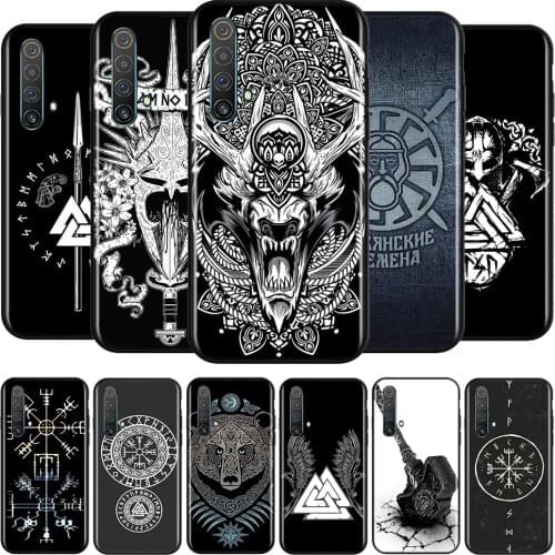 Viking Vegvisir Odin Nordic Silicone Cover For Realme V15 X50 X7 X3 Superzoom Q2 C11 C3 7i 6i 6s 6 Global Pro 5G Phone Case