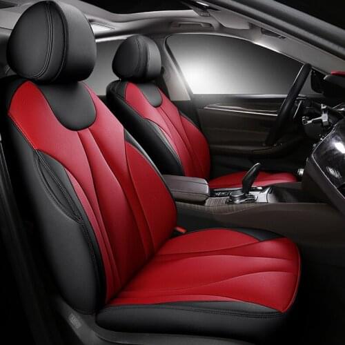 Custom cowhide car seat cover 7 seats for Fiat Freemont Lincoln MKT Navigator Cadillac SRX Escalade car decoration auto sticker