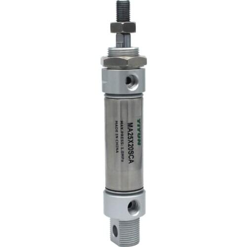 MA25X25-S-U/CA MA25X50-S-U/CA MA25X75-S-U/CA MA25X80-S-U/CA MA25X100-S-U/CA MA25X125-S-U/CA YIYUN Mini Cylinder MA MA25 Series