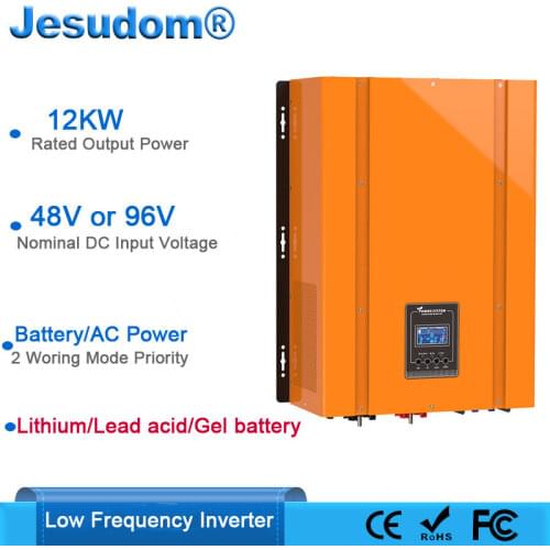 12KW Inverter 220V Single Phase Output Built-in U Type Transformer Combined with AC Charger and UPS