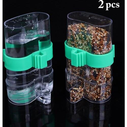 Water Birds Feeders Automatic Water Food Trap Supplies Bird Cage Accessories Bird Drinking Fountain Parrot Utensils