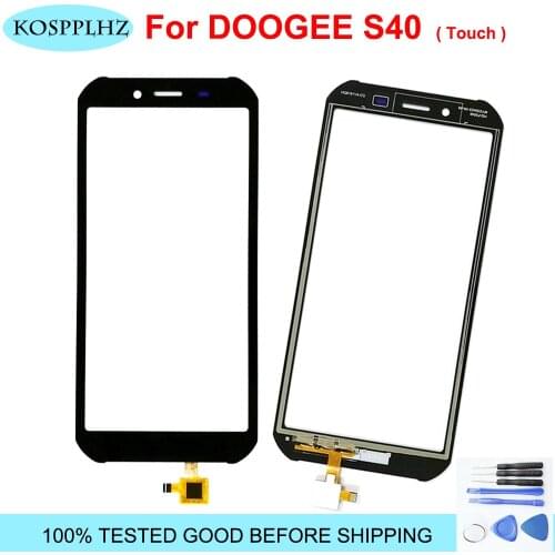KOSPPLHZ Black 5.5 inch For doogee s40 Touch Screen Digitizer Glass Panel Sensor Repair Part s 40 +tools