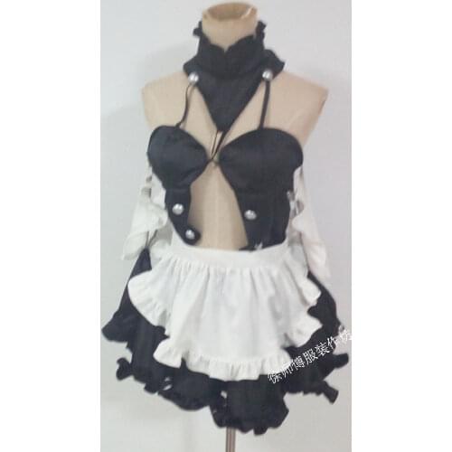 Scathach FGO Cosplay Fate/Grand Order Scathach maid dress cosplay costume customized