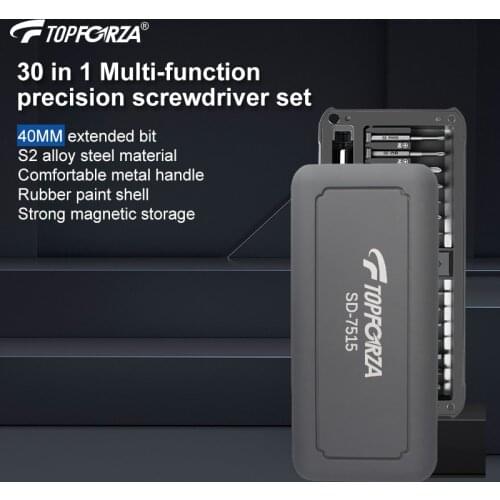 S2 Screwdriver Set 30 in 1 Smartphone DIY PC Laptop Repair Tools Kit with 28 Long Magnetic Screwdriver Bits