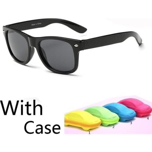 2016 New classic children baby girls boy kids sunglasses uv protection Kids Sun Goggles UV400 gift with car case eyewear