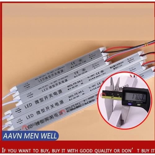 LED ultra-thin light box power supply 24W36W48W60W72W2A3A4A5A6ADC12V built-in transformer