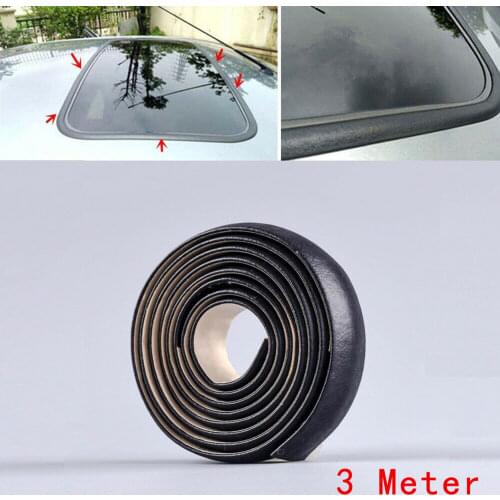 Decor Sealing Strip Decoration Kit Skylight Moulding Sunroof Quarter Windshield Seal 3 Meters