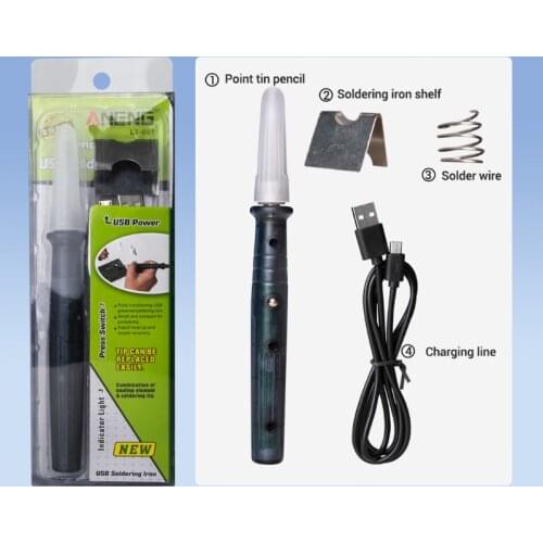 USB Soldering Iron Tip 5V 8W Smart Electric Powered Portable Soldering Station