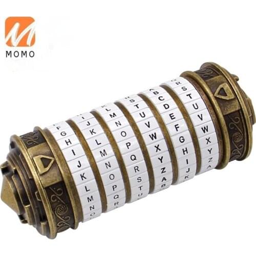 High-End Luxury Password Lock Tube Valentines Day Creative Burr Puzzle Girlfriend Gift Ring Password Lock