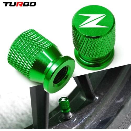 Z Motorcycle Tire Valve Air Port Stem Cover Cap Plug CNC Aluminum Accessories for Kawasaki Z400 Z800 Z900 Z650 Z1000 All Year