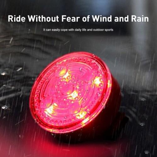 Bicycle Rear Light USB Rechargeable IPX5 Waterproof Bike Warning Light For MTB Helmet Pack Bag Tail Light 6 Model Taillight