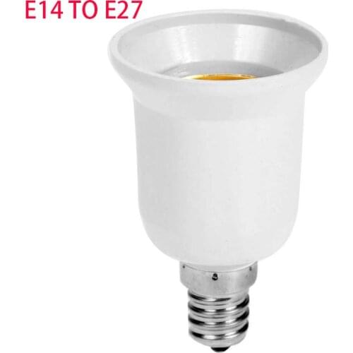 1PCS E14 to E27 Lamp Bulb Socket base Holder Converter 110v 220V Light Adapter Conversion Fireproof home room Lighting