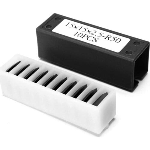 10Pcs 15mm Square Carbide Insert 4 Edge for Woodworking Turning Lathes Tool