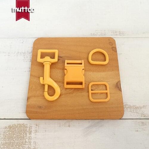 100pcs/lot(metal buckle+adjust buckle+D ring+metal dog clasp/set)20mm and 25mm DIY cat dog collar accessory 7 colours