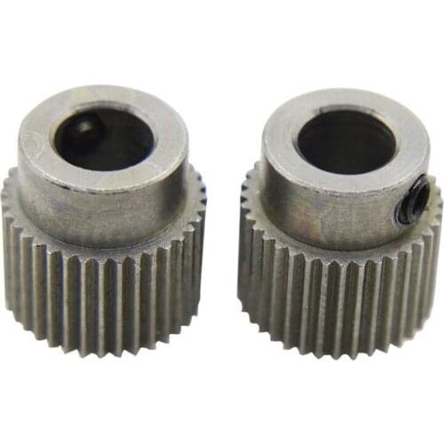 SWMAKER 2pcs MK7/MK 8 stainless steel drive gear 36 teeth extruder feed wheel extrusion Reprap 3D printer accessories