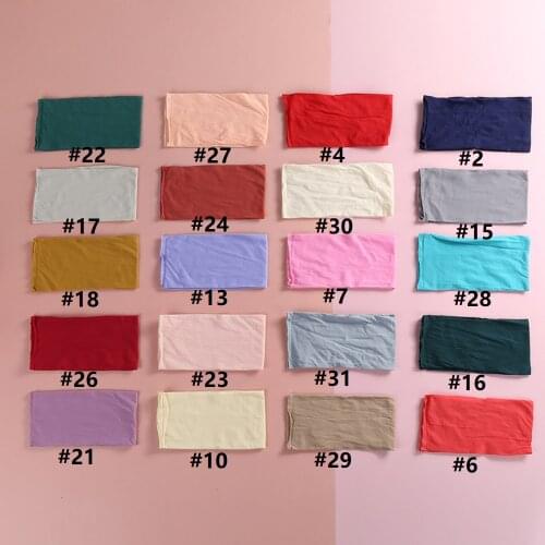 50Pcs/lot,Cute New 16 cm Stretch Nylon Fabric Soft Nylon Material For Baby Girls Handmade Headband Material DIY Baby Accessories