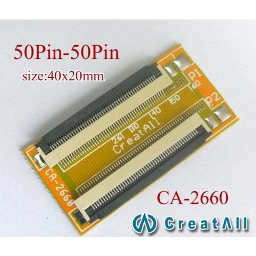 50pin 0.5mm FFC FPC connector flat flexible cable extension adapter plate FFC adapter buckle