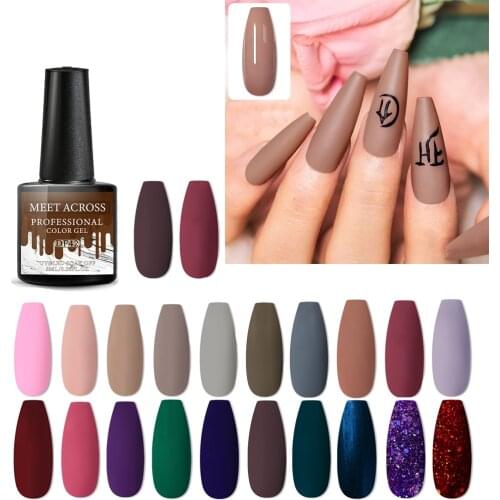 8ml Brown Coffee Color Gel Nail Polish Chocolate Autumn Winter Style Soak Off UV LED Gel For Nails Varnish Nail Art Gel