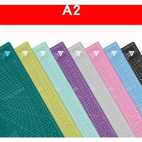 A2 60 * 45cm Cutting Board Grid Line Self-healing Cutting Board Craft Card Multi-color Double-sided Desktop Cutting Pad