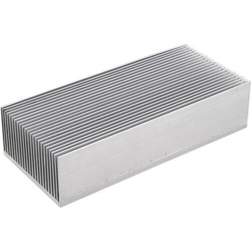 Aluminum Heat Radiator Heatsink Cooling Fin 150x69x37mm Silver Tone