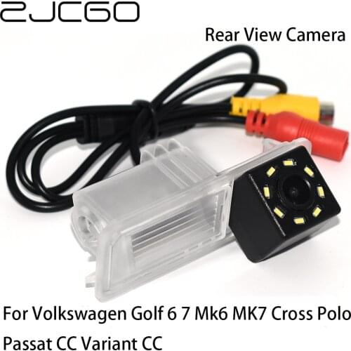 ZJCGO CCD HD Car Rear View Reverse Back Up Parking Camera For Volkswagen Golf 6 7 Mk6 MK7 Cross Polo Passat CC Variant B6 B7
