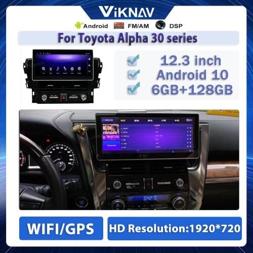 Android 10 Car Radio For Toyota Alpha 30 Series All-in-one Car Multimedia DVD Player Stereo Receiver GPS navigator Head Unit