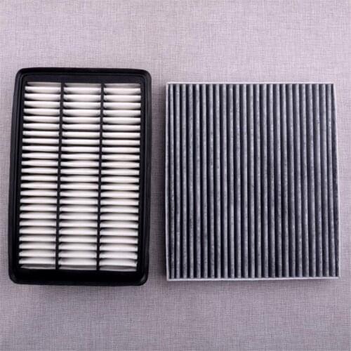 CITALL Car 97133-3K000 28113-2B000 Engine Cabin Air Filter Fit for Hyundai Santa Fe V6 2.7L 3.3L 2007 2008 2009