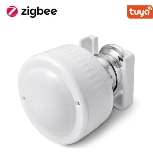 Tuya ZigBee Multi-Sensor 4 in 1 Smart PIR Motion Humidity Light Temperature Sensor USB Charge Or Battery Operated