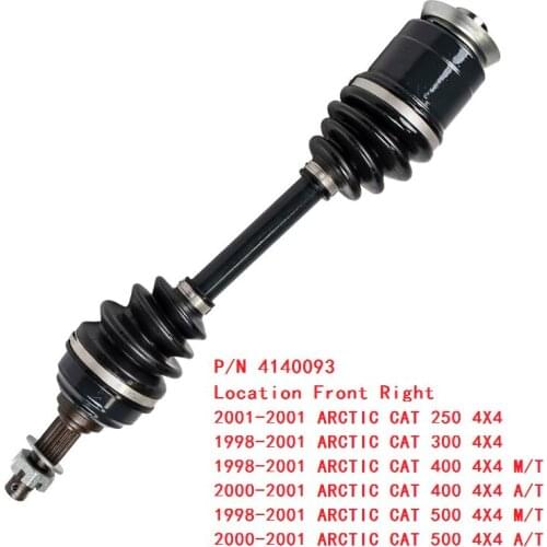 FOR ARCTIC CAT 250 300 4*4 ARCTIC CAT 400 500 4*4 Front Right Axle Stub CV JOINT CV Axle Long Drive shaft CV BOOT KIT