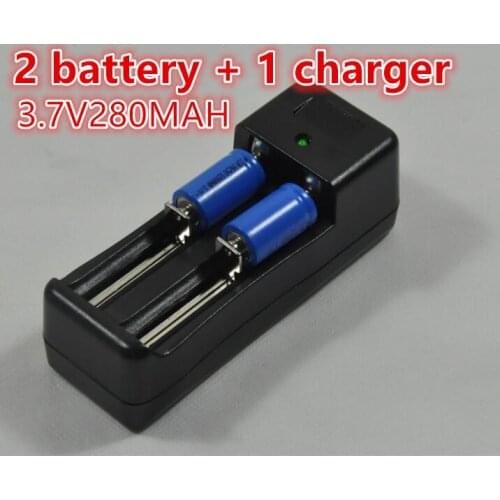 ER14250 battery LS14250 ER14250H 1/2-R6 1/2 AA 3.6V/3.7V 280mah 14250 Rechargeable lithium batteries(2 battery + 1 charger)