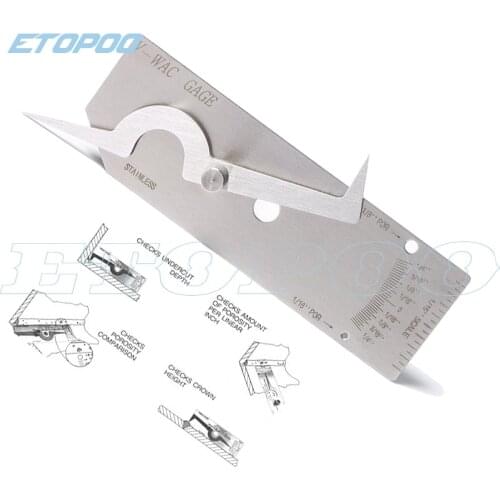 V-WAC Gage V WAC Single Weld Gage Welding Gauge V-WAC Biting Edge Welding Gauge inch Single Weld Gage