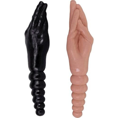 Double Head Dildo Realistic Hand Big Head Anal Stuffed butt Plug Adult Sex Toys For Women Men gay Lesbian Vagina Anus Masturbato