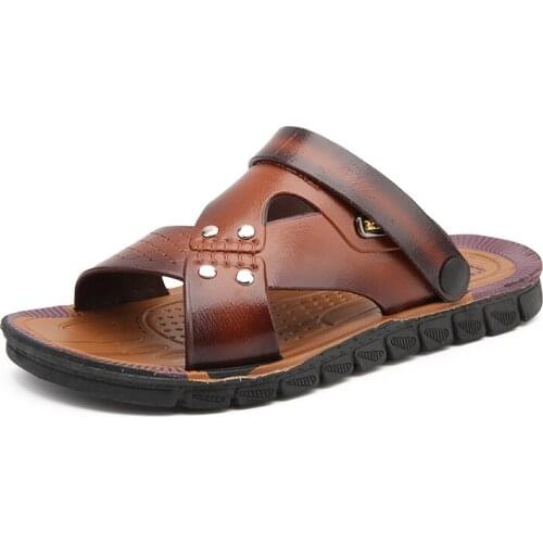 Мужские кожаные сандали GFFIDA China At AliExpress