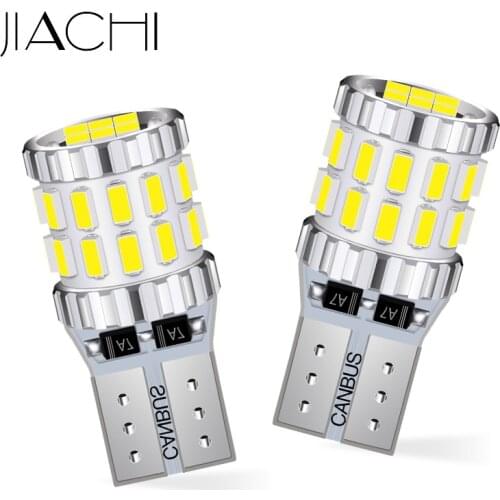 JIACHI 100 × W5W 194 168 T10 LED Auto Parking Bulb DC12V-24V 3014Chips 30SMD Car Accessories Interior Lights CANBUS No OBC Error