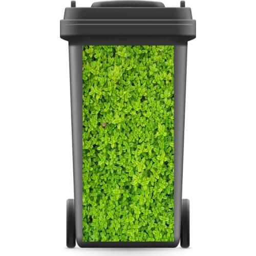 Rubbish Bin Sticker Modern Green Leaf Wallpaper mural Wall Print Decal Removable Wall Mural Photo self adhesive Gift Kitchen