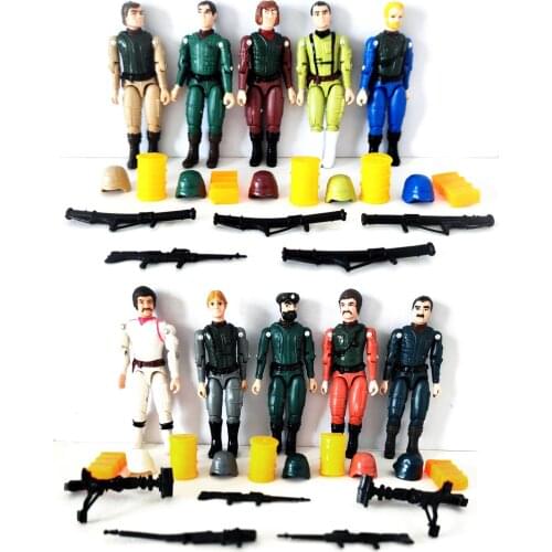 Lot 3 Random Commando Soldiers Capt J.B Big Beard Ace Dove Ram Foxy 3.75" Loose Action Figure