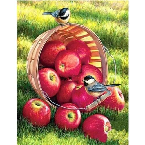 Fruit Strawberry DIY Embroidery 11CT Cross Stitch Kits Craft Needlework Set Printed Canvas Cotton Thread Home Wholesale