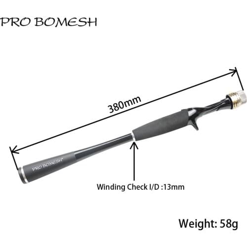 Pro Bomesh 1Set Taper Carbon Tube Grip Butt Section Casting Rod Building Component Handle Rod Repair DIY blank Accessory