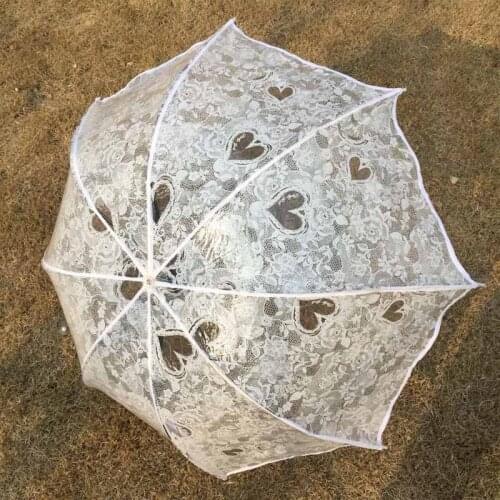 Mini Transparent Umbrella Women Rain Girls Plastic Clear Lace Parasol Parapluie Three-fold Paraguas Colorful 8 Ribs Umbrella