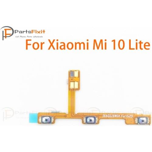 Power Volume Flex for Xiaomi Mi 10 Lite Mi10lite Switch On Off Button Flex Power+Volume Buttons Up Down Connector Flex Cable