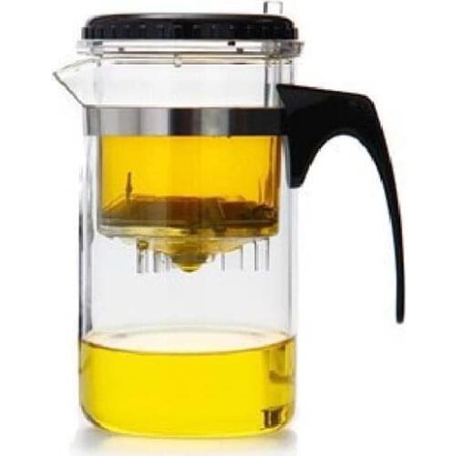 500ml Glass Tea Strainers Pressing Water Cup Infuser Reusable Tea Strainer Loose Tea Leaf Spice Filter Mug Pot