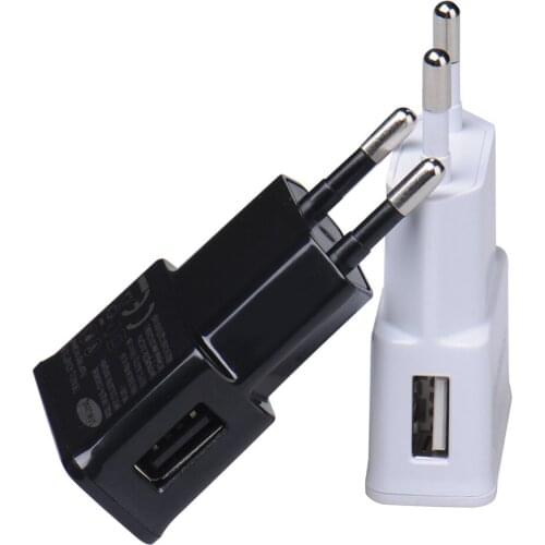 EU plug Charger Adapter USB Wall Charger Potable Mobile phone Charger for iPhone Android phones Tablets Travel Charger
