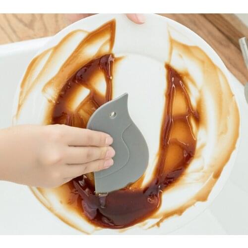 1pcs New Cute Cartoon Kitchen Bathroom Stove Dirt Decontamination Scraper Cake Baking Tool Kitchen Accessories Hot Sale