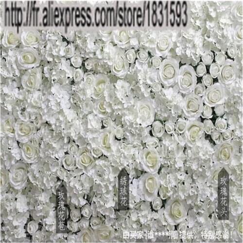 10pcs/lot Artificial silk rose flower wall wedding backdrop decoration flower runner wedding stage decoration TONGFENG