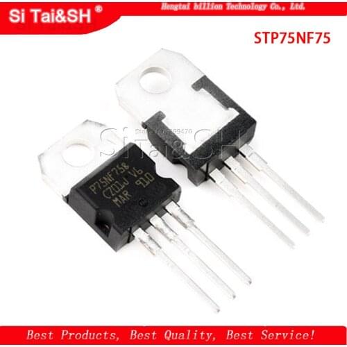 10pcs/lot STP75NF75 TO-220 P75NF75 TO220 75NF75 new MOS FET transistor