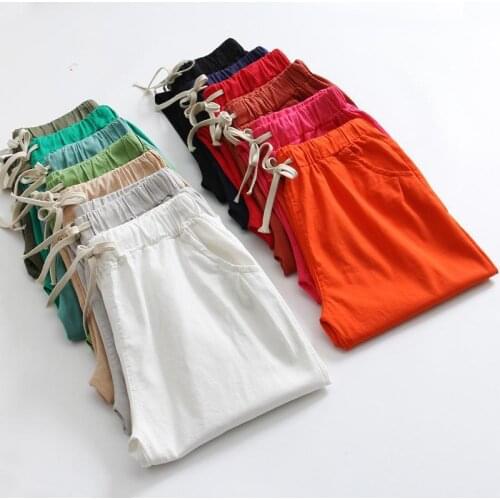 Chu Mark Women's Linen Trousers